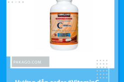 Pakago order vitamin C trên web Costco mùa dịch Covid 2021