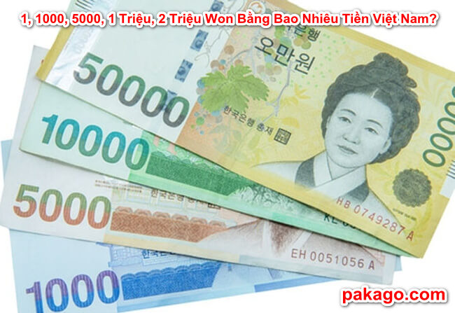 1 Won Bằng Bao Nhiêu Tiền Việt Nam?