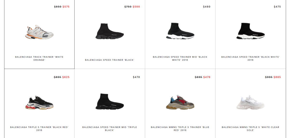 balenciaga shoes goat