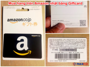 Mua hàng trên Amazon nhật bằng Giftcard