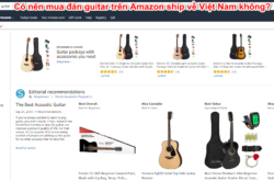 Có nên mua đàn guitar trên Amazon ship về Việt Nam không?