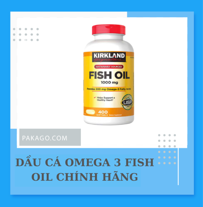 Dầu cá Omega 3 Fish Oil Mỹ chính hãng