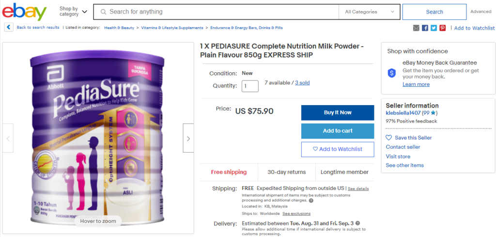 Sữa Pediasure xách tay Mỹ có tốt không? Mua ở đâu giá rẻ?