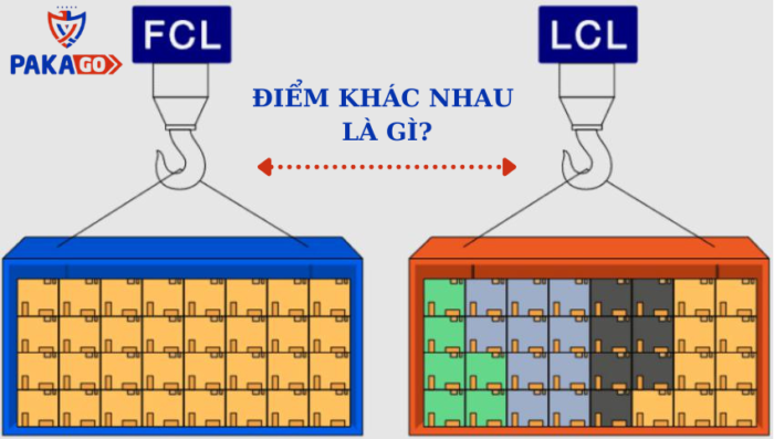 FCL và LCL là gì? Điểm khác nhau của hai loại hàng này?